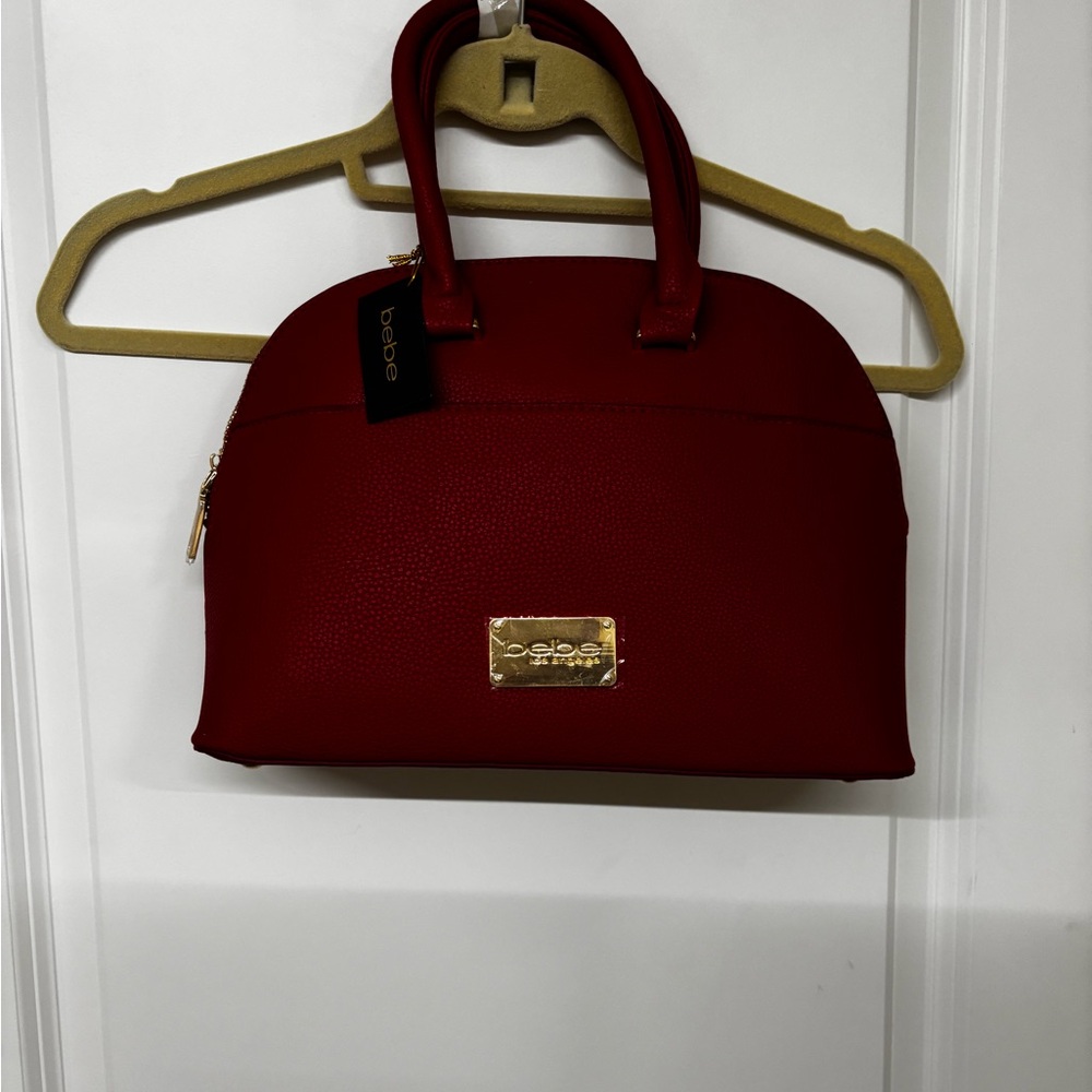 Bebe Cherry Red Satchel